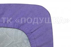 Махровая простынь на резинке «Фиолетовая»
